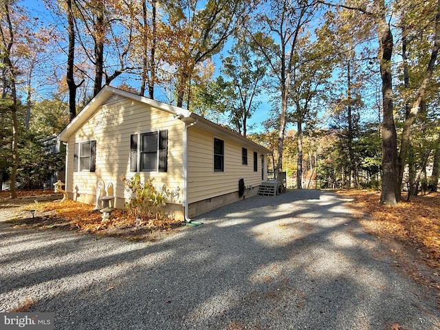 view of home's exterior