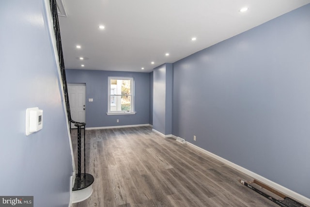 interior space featuring hardwood / wood-style floors