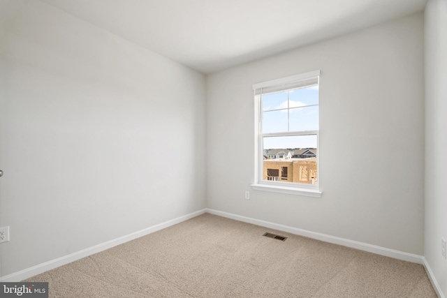 view of carpeted empty room