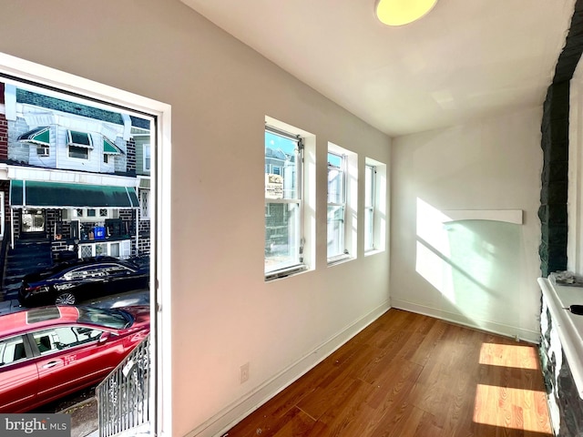 interior space featuring hardwood / wood-style flooring