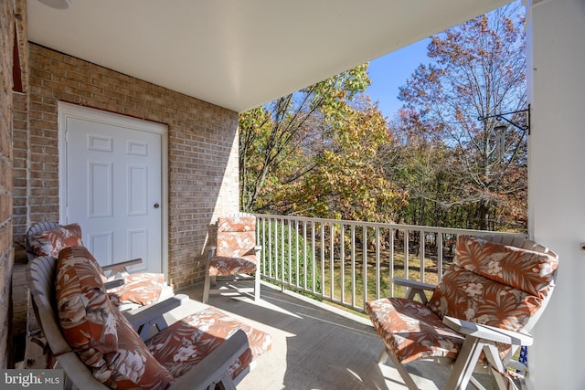 view of balcony