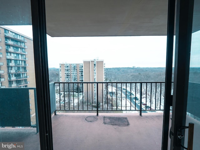 view of balcony