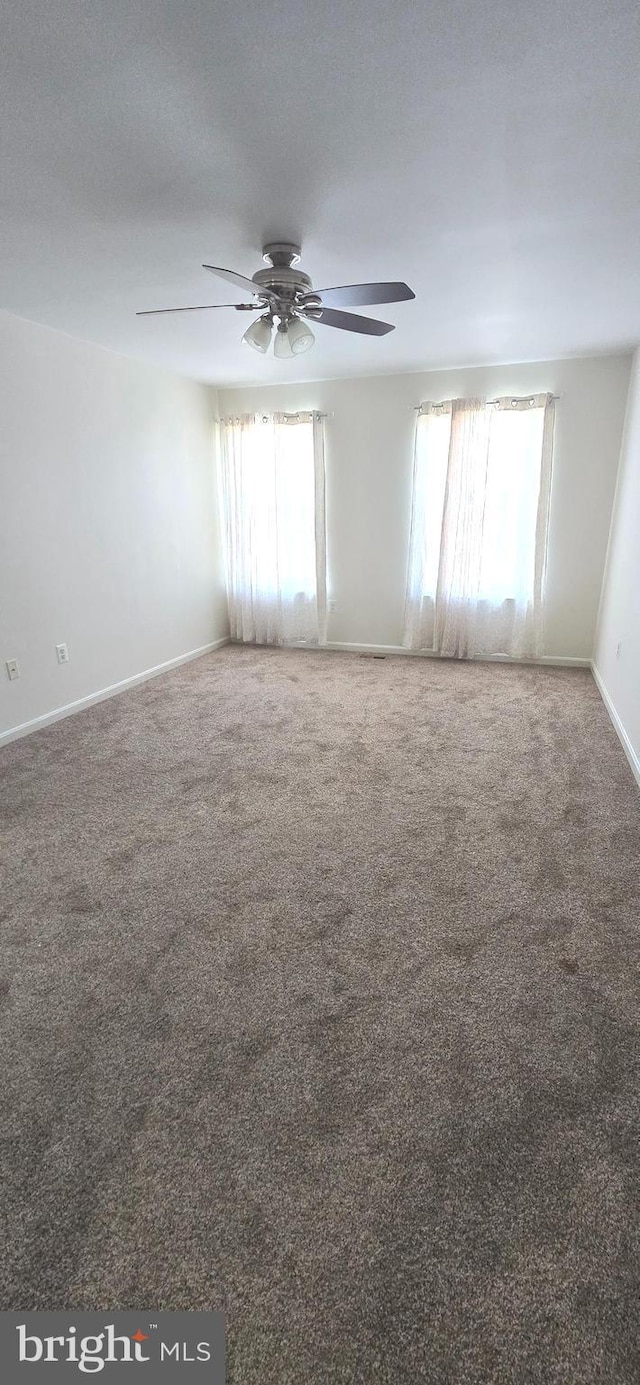 222 Dinwiddie Way, Kearneysville, WV 25430 - carpeted empty room featuring a ceiling fan and baseboards