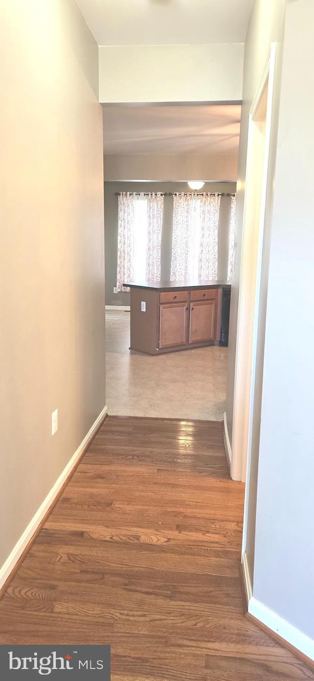 222 Dinwiddie Way, Kearneysville, WV 25430 - hallway featuring baseboards and wood finished floors