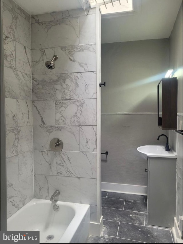 5514 Lansdowne Ave, Philadelphia, PA 19131 - full bath featuring vanity, bathing tub / shower combination, and baseboards
