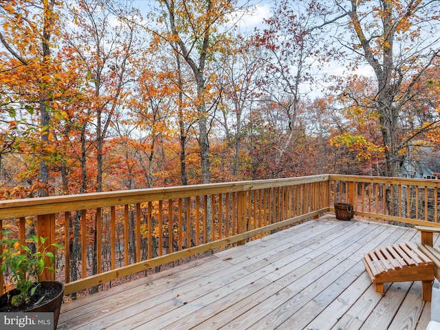 view of wooden terrace