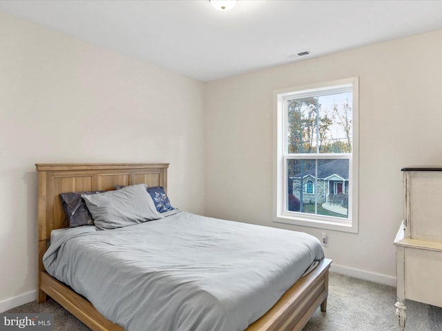 bedroom with carpet floors