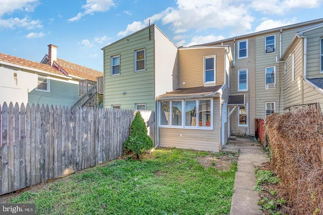 212 W Allen St, Mechanicsburg, PA 17055 - back of property with a fenced backyard