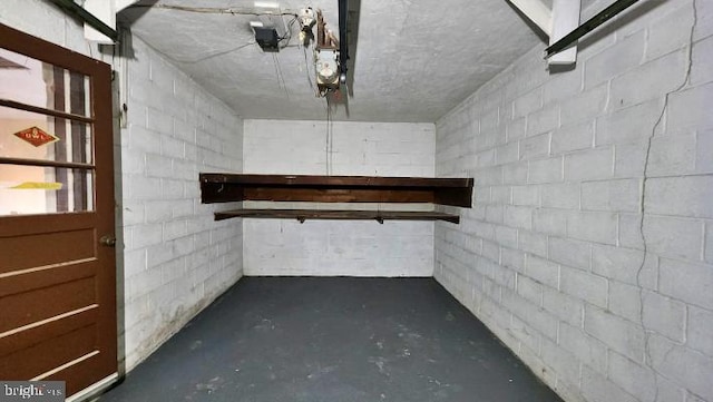 view of basement