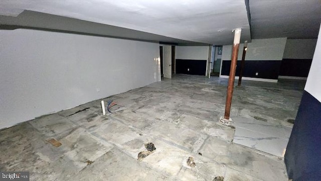 view of basement