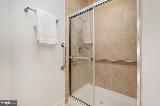 bathroom with walk in shower