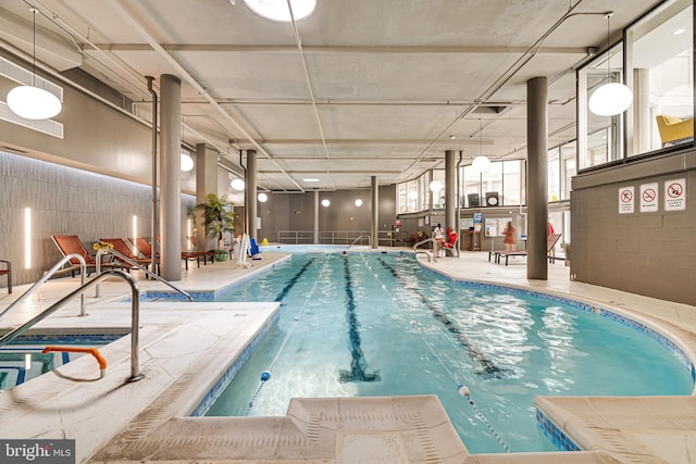 view of pool with a patio area