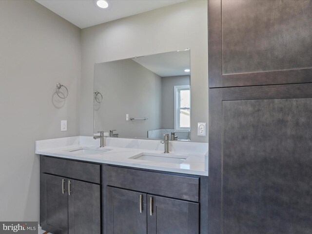 bathroom featuring vanity