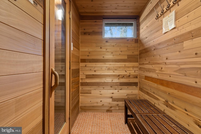 view of sauna / steam room