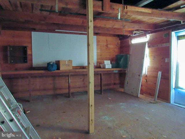 view of basement