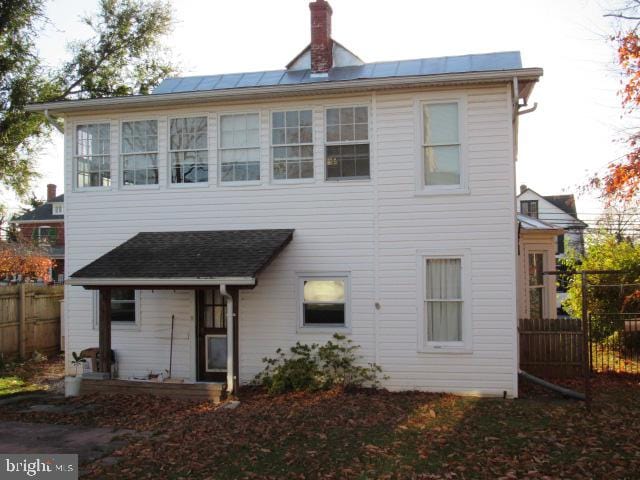 view of rear view of property