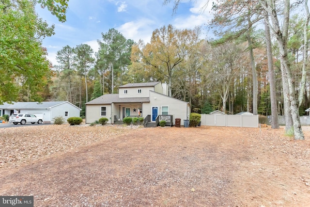 view of front of home