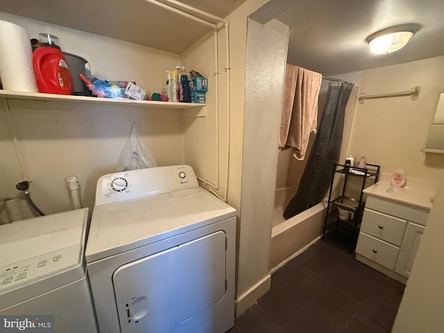 laundry area with washer and dryer