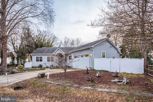 view of front of house featuring a garage