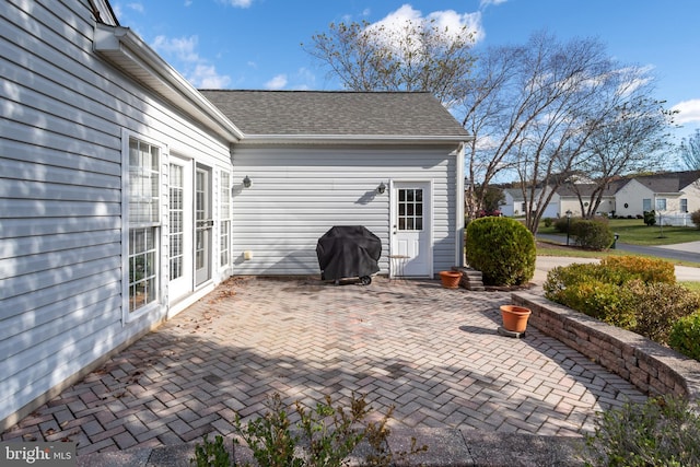 view of patio with grilling area