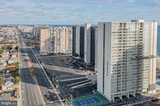 exterior space featuring a water view