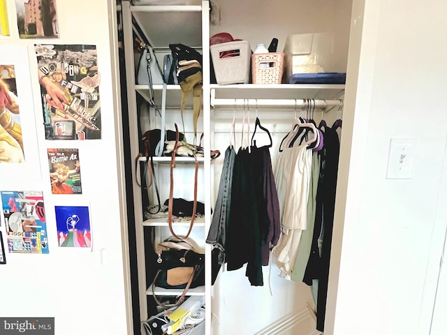 view of closet