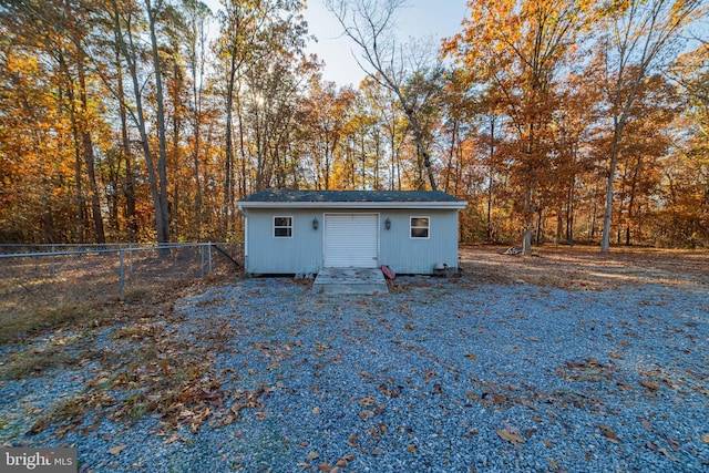 view of outbuilding