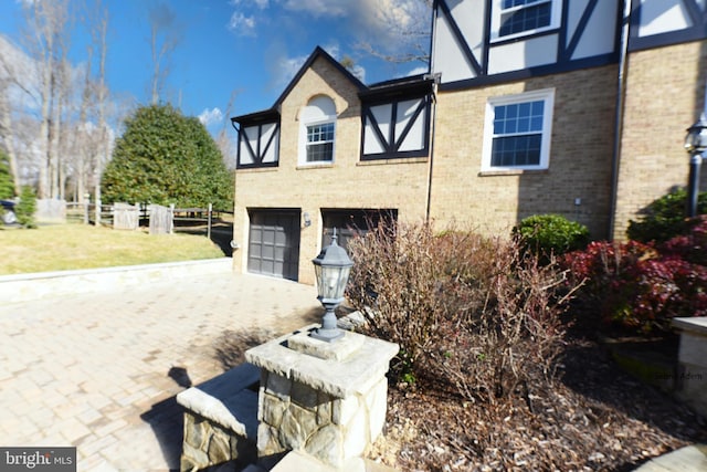 view of home's exterior featuring a garage