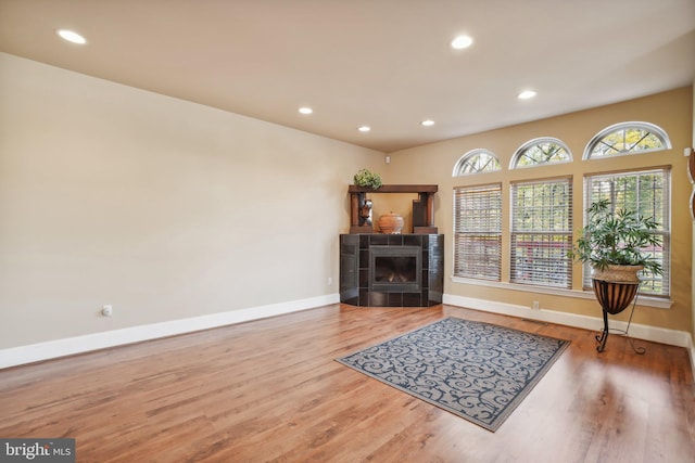 interior space featuring hardwood / wood-style flooring