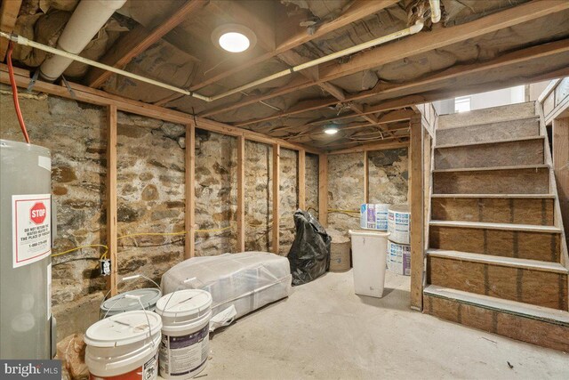 view of basement