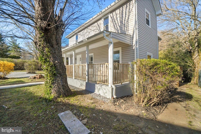 245 Knoxville Rd, Knoxville, MD 21758 - view of home's exterior with covered porch
