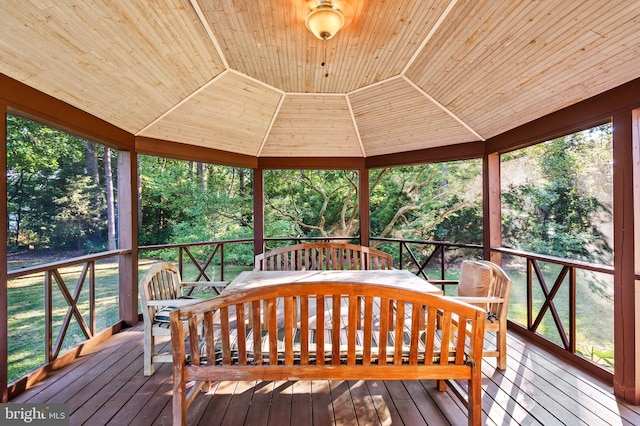 deck featuring a gazebo