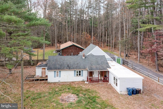 birds eye view of property