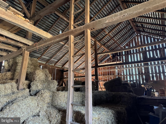 view of horse barn