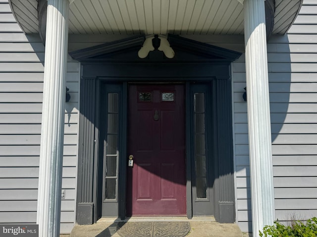 view of entrance to property