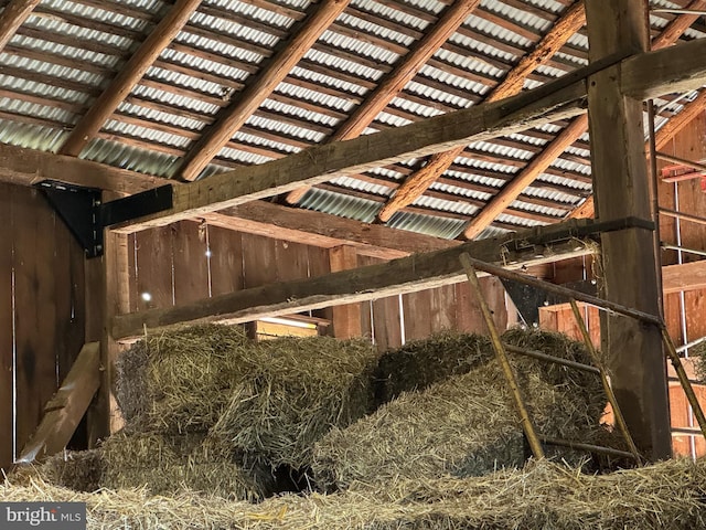 view of horse barn