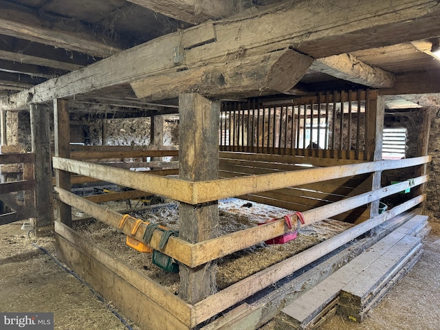 view of horse barn