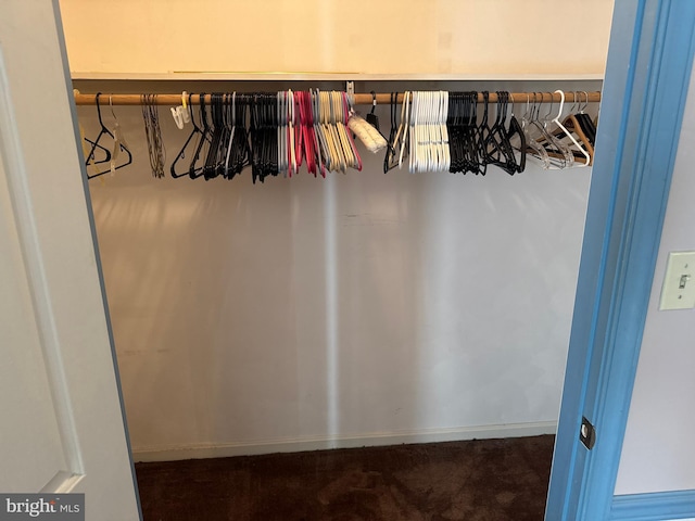 view of closet