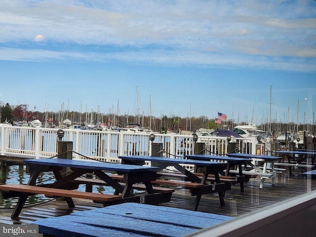 view of dock