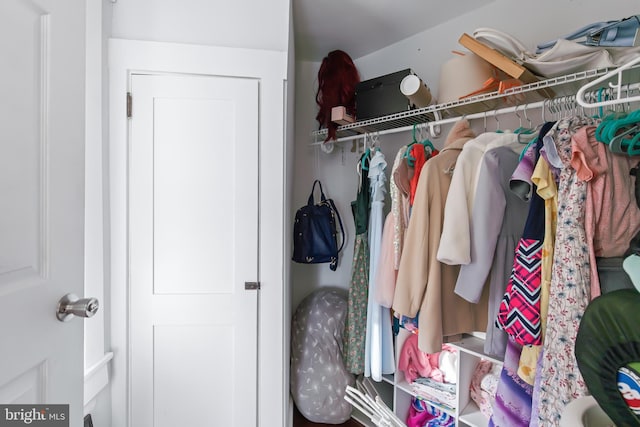 view of closet