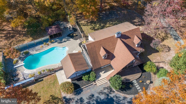 birds eye view of property