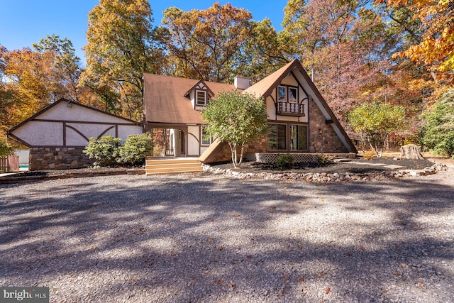 view of tudor house