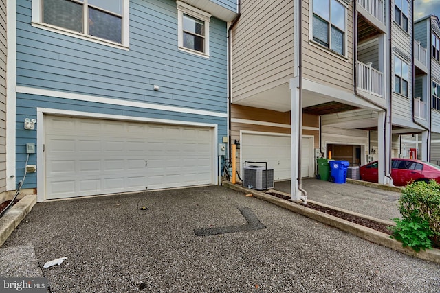 garage featuring cooling unit