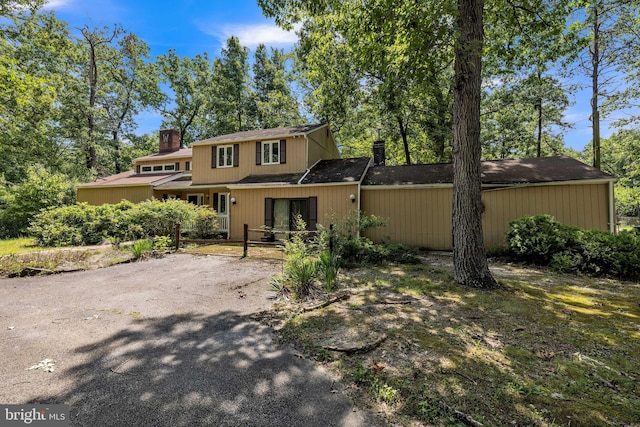 view of rear view of house