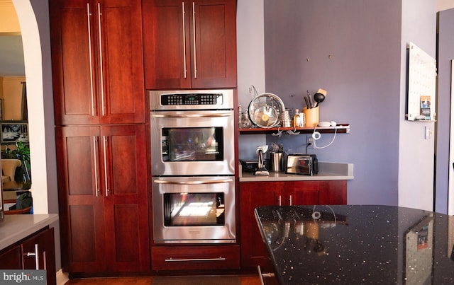 kitchen with double oven