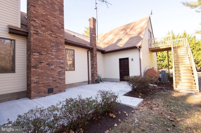 back of property featuring a patio