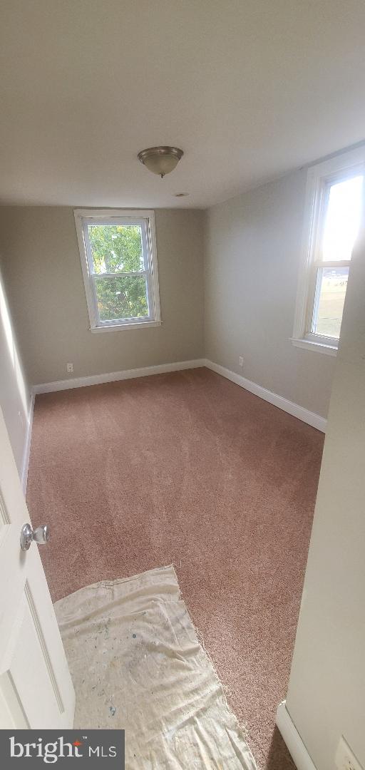 carpeted empty room featuring a wealth of natural light