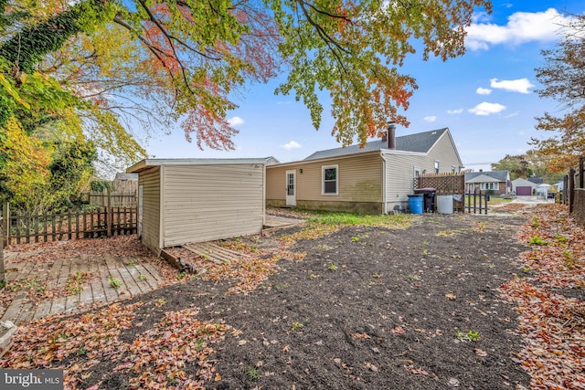 view of back of property