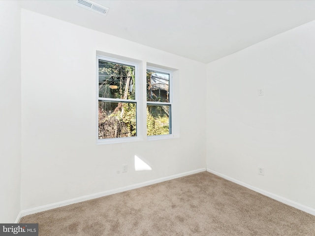 view of carpeted empty room