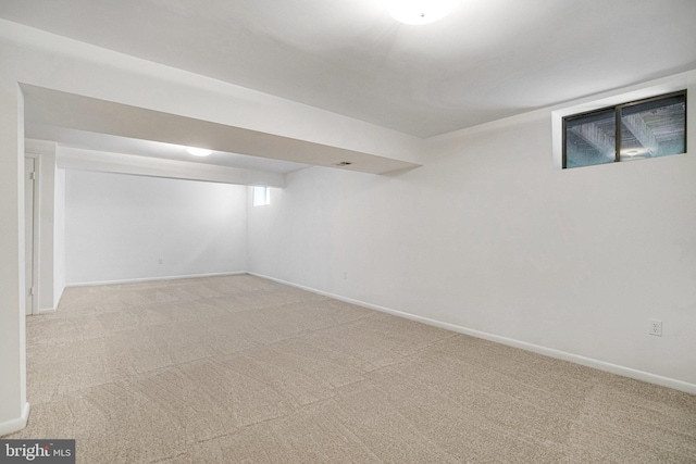 9103 Home Guard Dr, Burke, VA 22015 - finished below grade area featuring light carpet and baseboards